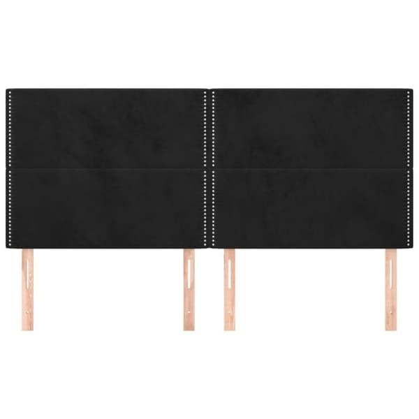 Maison Exclusive - Sort Hovedgærde 160x5x118/128 cm Velour Svart