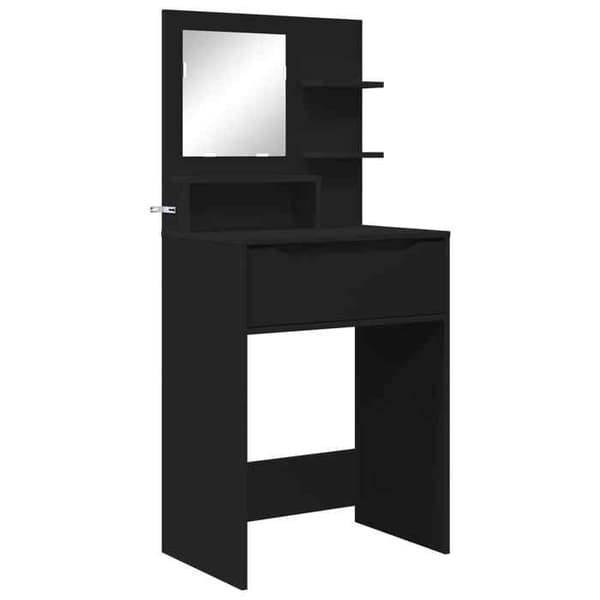 Maison Exclusive - Sminkbord för sovrum Svart 60 x 39,5 x 135 cm Svart