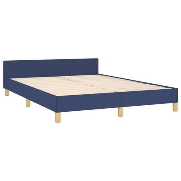 Maison Exclusive - Sengestel uden madras blå 140x190 cm stof