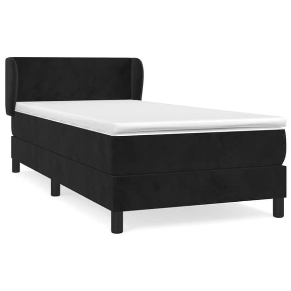 Maison Exclusive - Lakanat ja patja Musta 80x200 cm Sametti