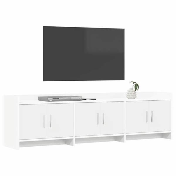 Maison Exclusive - TV-möbel 168 x 33 x 47 cm Vit Ingenjörsträ