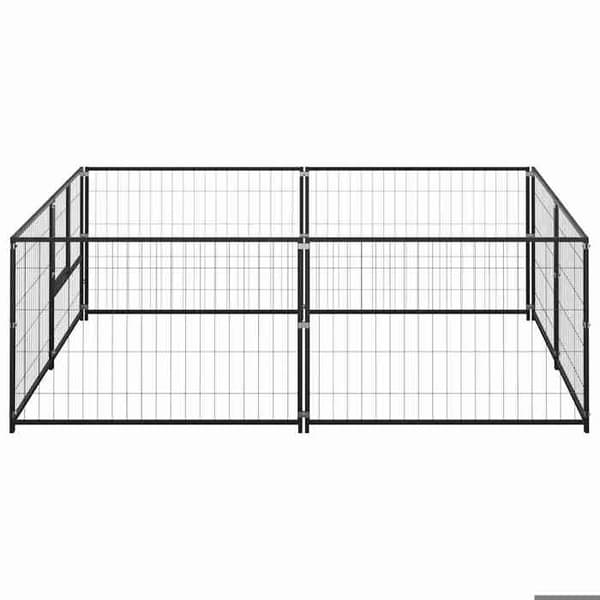 Chenil - Eksklusiv Hus - Sort - Stål - 200 x 200 x 70 cm svart