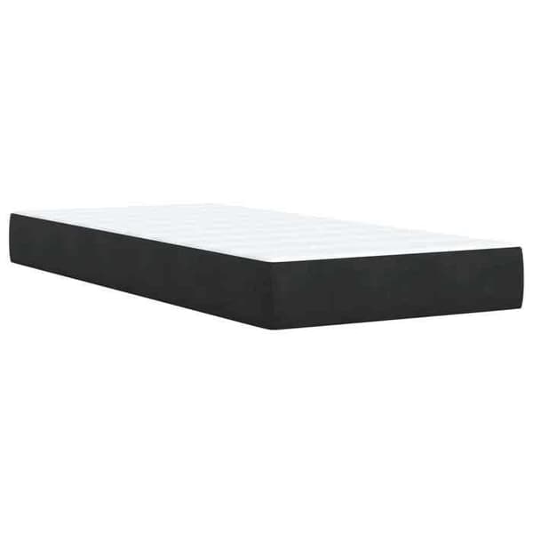 Maison Exclusive - Ottoman-sänky mustalla patjalla 90 x 200 cm sametti