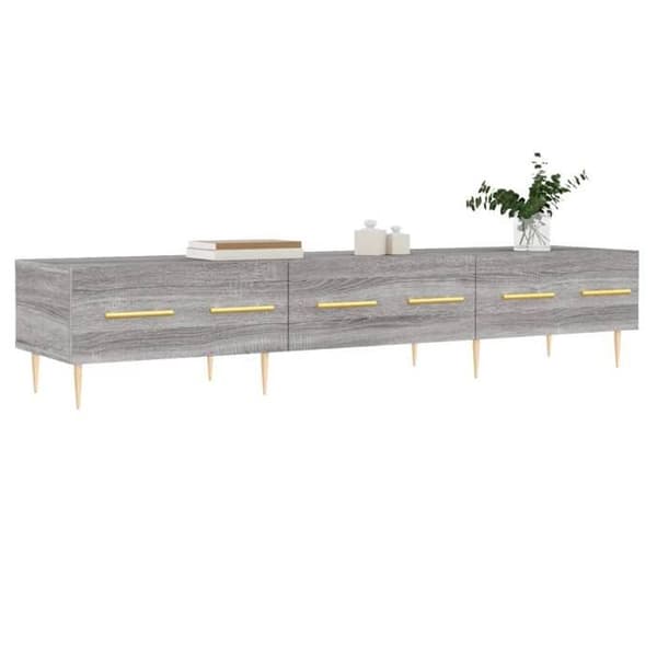 Maison Exclusive - TV-möbel sonoma grå 150x36x30 cm ingenjörsträ