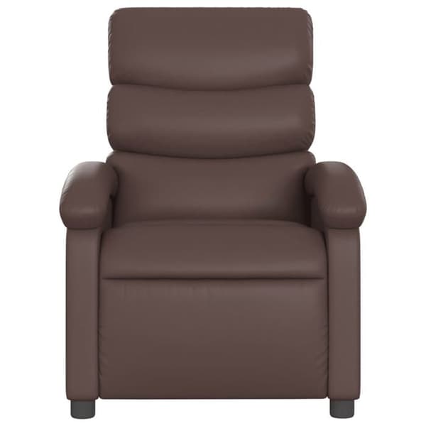 Massage stol - EKSKLUSIV HUS - Lænestol - Brun kunstlæder - 6 vibrationspunkter - 135° brun