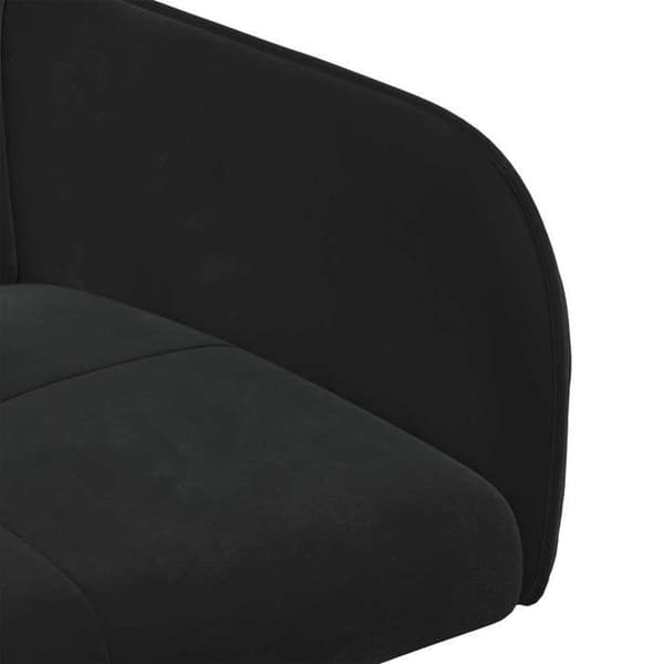 Maison Exclusive - Matstolar 4 st Sammet Svart 59 x 56,5 x 86 cm