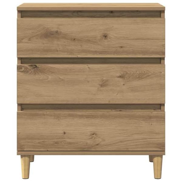Maison Exclusive - Buffé i ek, hantverk 60x35x70 cm, ingenjörsträ.