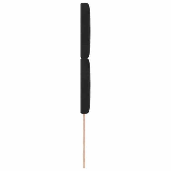 Maison Exclusive - LED-hovedgærde med sorte LED-strips 100 cm i fløjl Svart
