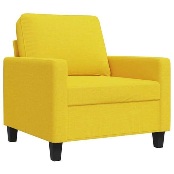 Maison Exclusive - Vaaleankeltainen nojatuoli 60 cm Kangas