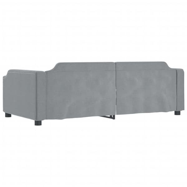 Maison Exclusive - Vaaleanharmaa 90x200 cm kangas ilman patjaa