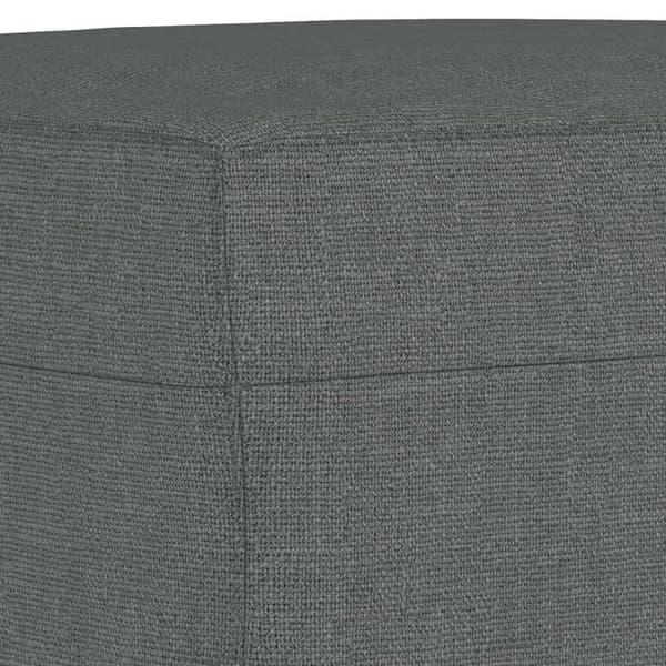 Maison Exclusive - Tuoli jalkatuella Tummanharmaa 60 cm Kangas