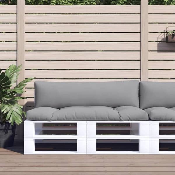 Maison Exclusive - Pallet puder sæt af 2 grå stof