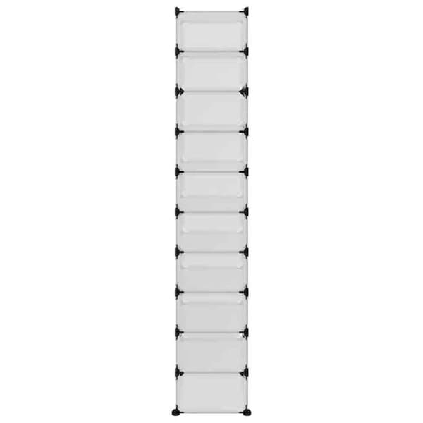 Maison Exclusive - Transparent skohylla 44x32x174 cm PP