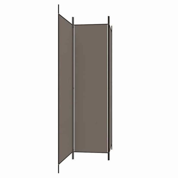 Maison Exclusive - Avskiljande vägg 3 paneler Antracit 150x220 cm Tyg
