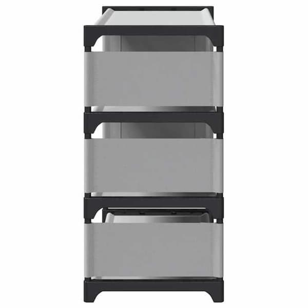 Maison Exclusive - Skohylde 4 niveauer grå 54x28x55 cm non-woven stof