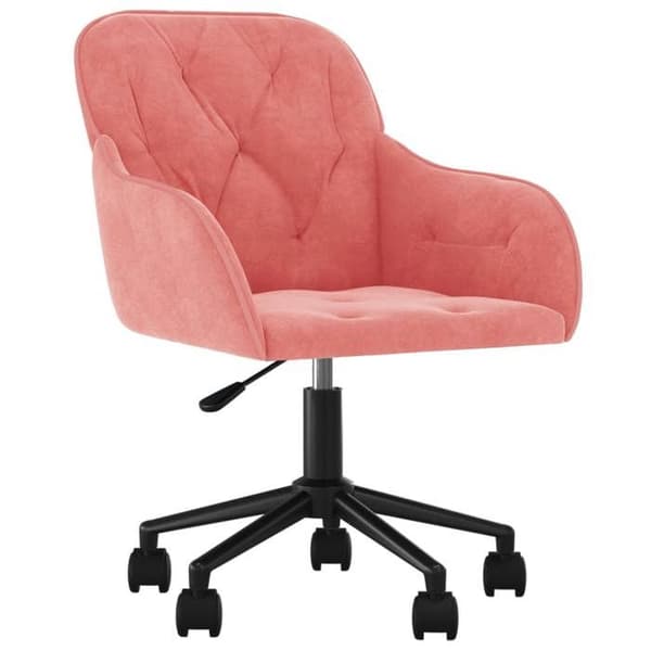 Maison Exclusive - Spisebordsstole med drejefunktion sæt af 2 Rosa Velour