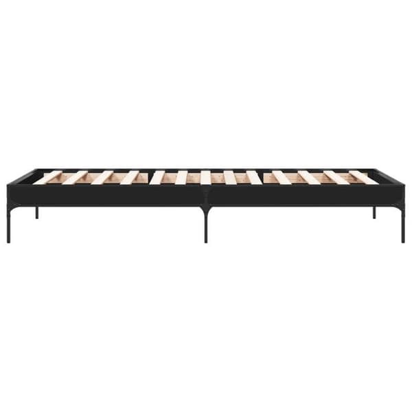 Maison Exclusive - Sengestel uden madras sort 100x200 cm Svart