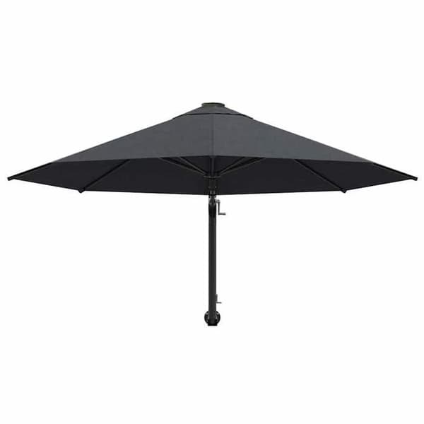 Maison Exclusive - Väggparasol med metallstolpe 300 cm Antracit antracit