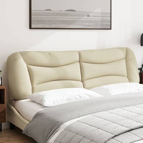 Maison Exclusive - Hvar-tyynynpäällinen, vaalea 180 cm kangas Grädde
