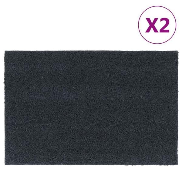Dørmåtte - Eksklusivt Hjem - 2 stk - Mørkegrå - 40 x 60 cm mörkgrå