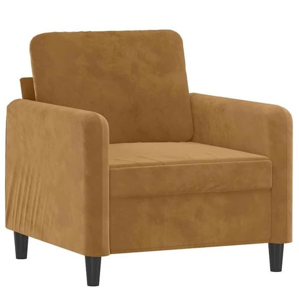 Maison Exclusive - Ruskea nojatuoli 60 cm samettia