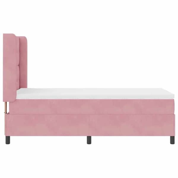 Maison Exclusive - Jousipatja ruusupäällysteellä 80 x 200 cm Sametti Ros