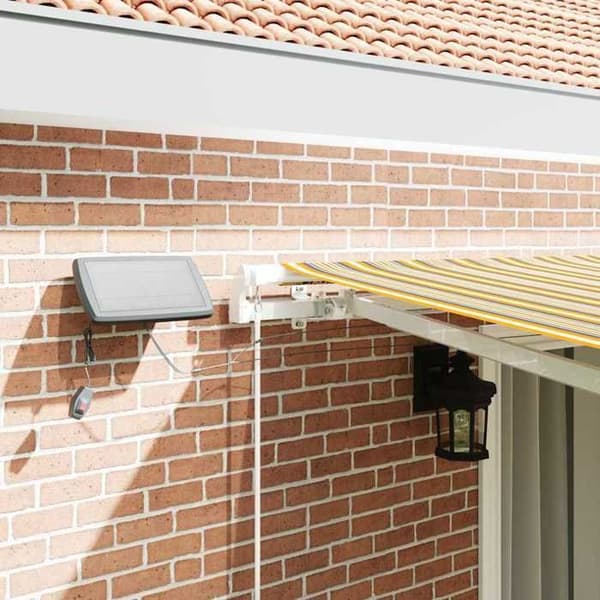 Maison Exclusive - Fällbart Markis Multicolor 450 × 350 cm Tyg och Aluminium