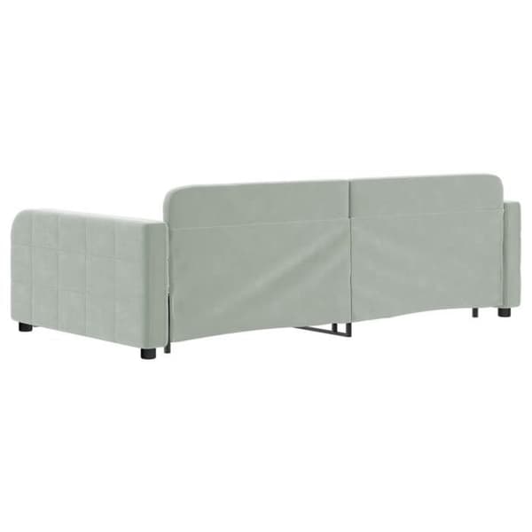 Maison Exclusive - Sovesofa med udtræk uden madras lys grå 100x200 cm
