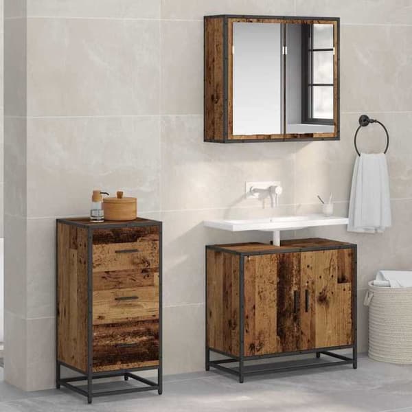 Maison Exclusive - Vanha puubuffet 35,5 x 35 x 76 cm