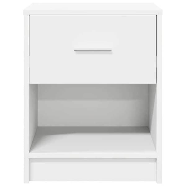 Maison Exclusive - Sängbord med låda vit 40x34x50 cm