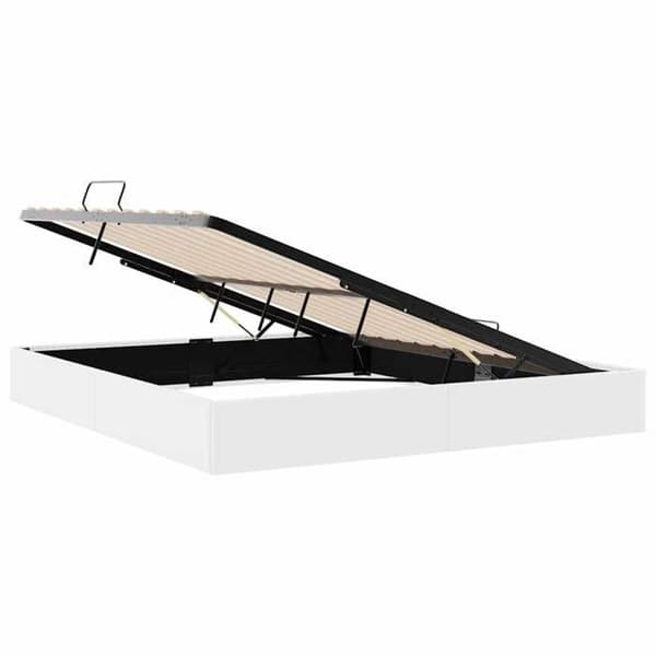 Maison Exclusive - Förvaringssäng Vit 193 x 203 cm Konstläder