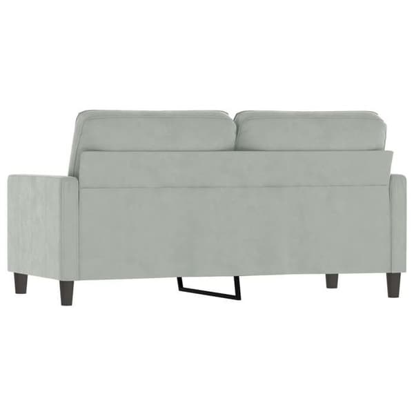Maison Exclusive - Vaaleanharmaa 2-paikkainen sohva 140 cm Sametti