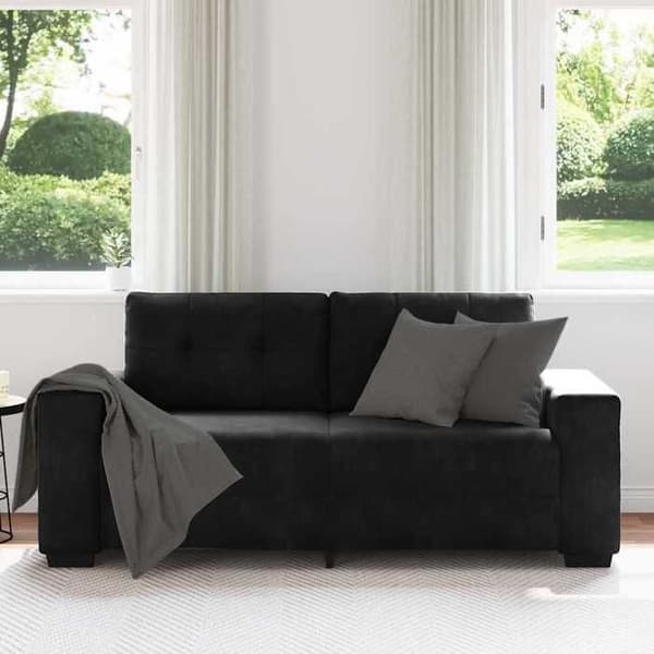 Maison Exclusive - Sort sofa 180x77x82 cm i velour