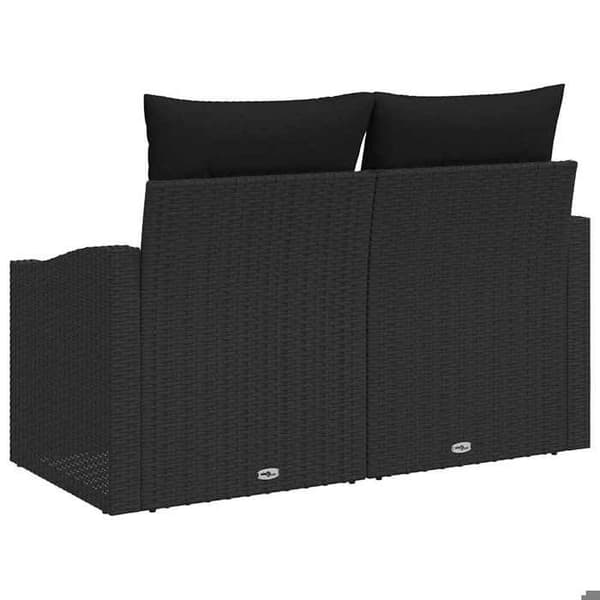 Maison Exclusive - Trädgårdsoffa med kudde 123 x 62 x 69 cm polyrotin
