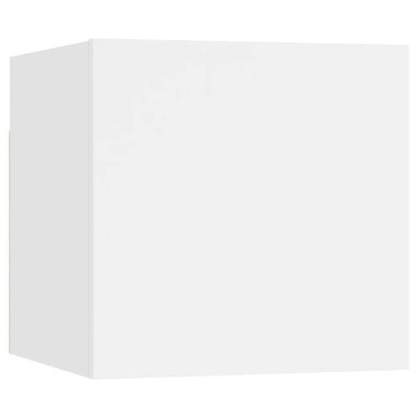 TV-møbel - Eksklusivt hjem - Mat hvid - Ingeniørtræ - Sæt med 5 dele Matt vit