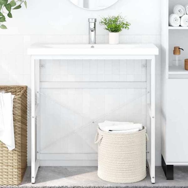 Maison Exclusive - Badrumsvaskram 79x38x83 cm Järn Vit