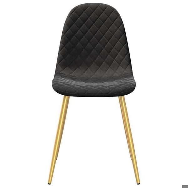 Maison Exclusive - Matstolar set om 4 Svart Sammet