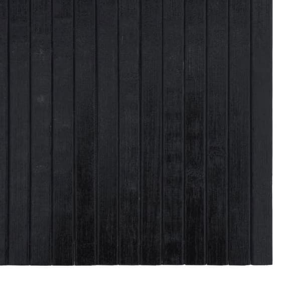 Maison Exclusive - Rektangulär svart matta 100x400 cm bambu