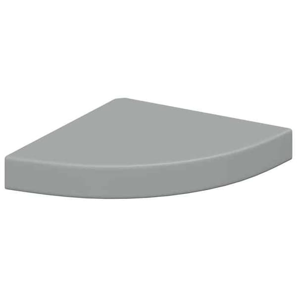 Maison Exclusive - Harmaa kulma kelluva hylly 25x25x3,8 cm MDF grå