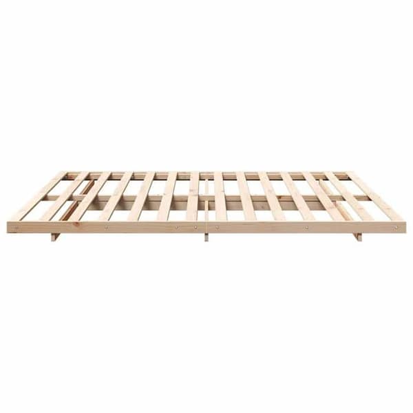 Sengestel - EKSKLUSIV HUS - Moderne platform sengestel - Brun - Massiv fyr - 200 x 210 cm brun