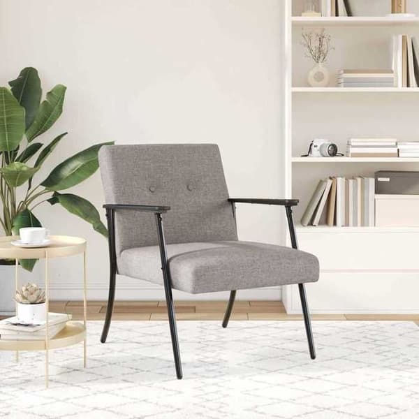 Maison Exclusive - taupe stof lænestol