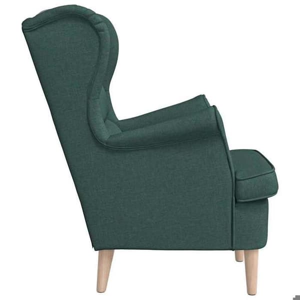 Stol - EKSKLUSIV HUS - 74 x 84 x 100 cm - 100% polyester stof - Mørkegrøn - Blødt polstring Mörkgrön