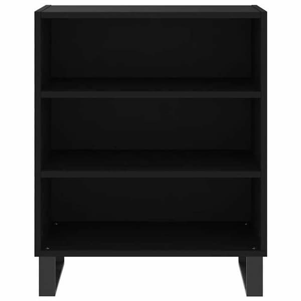 Maison Exclusive - Sort buffet 57x35x70 cm ingeniørtræ