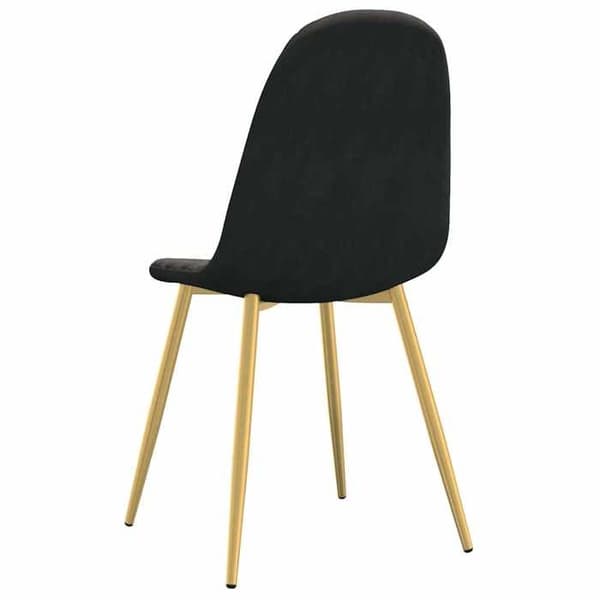 Maison Exclusive - Matstolar set om 4 Svart Sammet