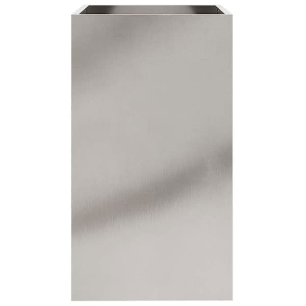 Maison Exclusive - Silverfärgad kruka 42x38x75 cm rostfritt stål