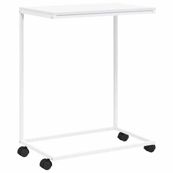 Sido bord - MAISON EXCLUSIVE - Modell ej specificerad - Vit - 55x35x70 cm - Design i C med hjul Vit