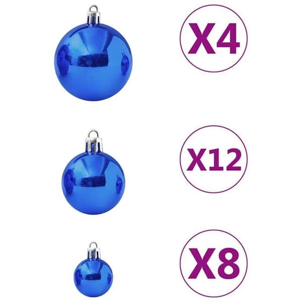 Maison Exclusive - Set med julkulor 100 st Blå