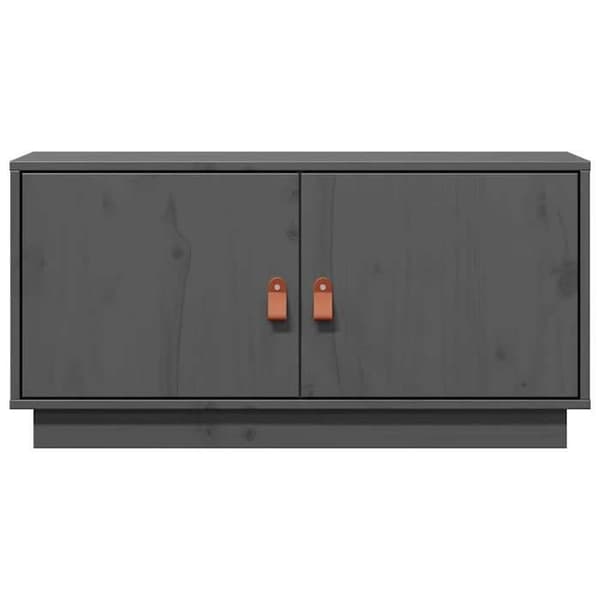 Maison Exclusive - TV-möbel Grå 80x34x40 cm Massivt furu Grå