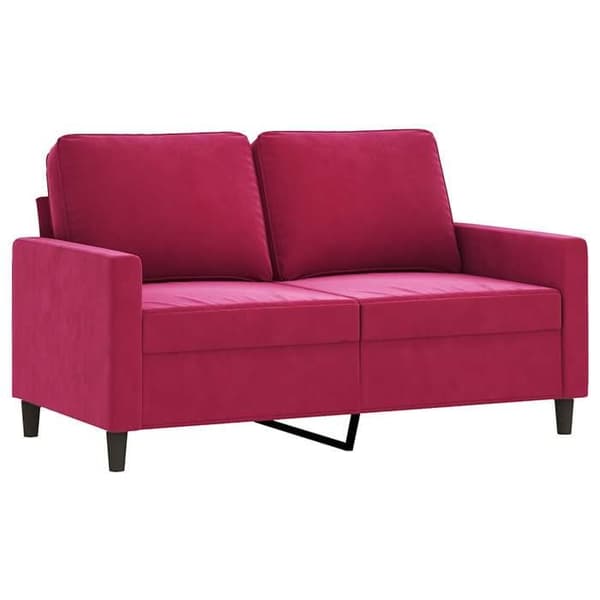 Maison Exclusive - 2-paikkainen sohva Bordeaux-punainen 120 cm Sametti