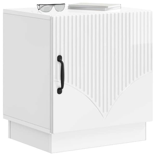 Maison Exclusive - Natbord 2 stk Hvid glans 43 x 34,5 x 47 cm